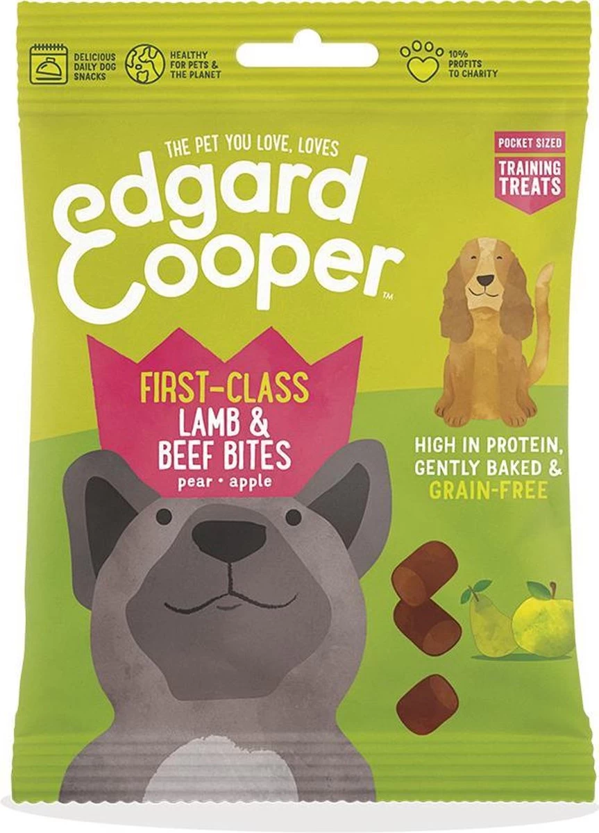 Merkloos Edgard & Cooper Lam & Rund Bites - Voor Honden - Hondensnack - 50g - Afbeelding 12
