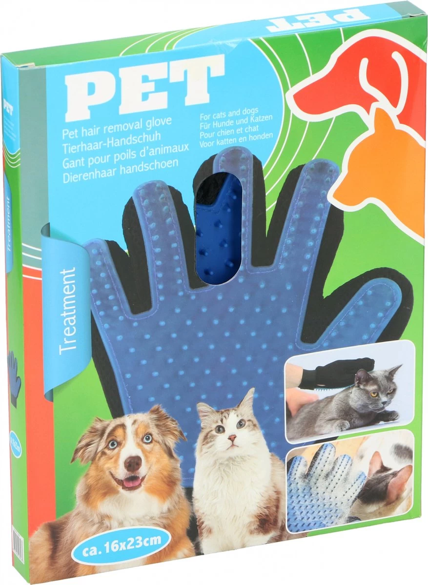 Merkloos Vachtverzorgingshandschoen - Afbeelding 8