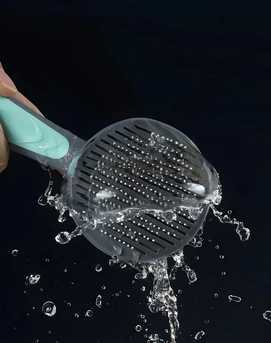 Pakeway T9 - Kattenborstel - Zelfreinigende Kattenkam - Groen - Massageborstel - 19,3 Cm - Afbeelding 7