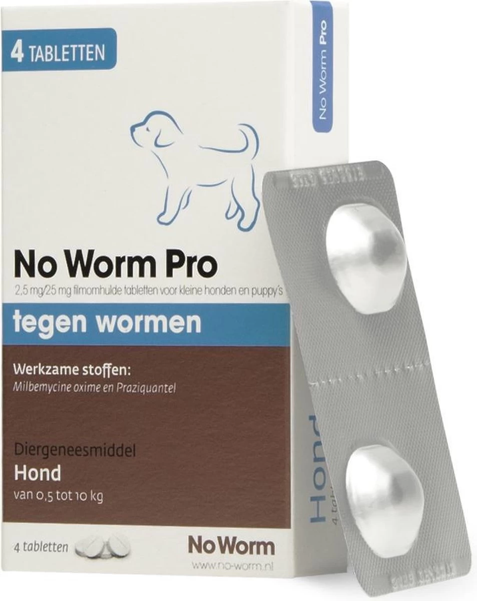 Emax Exil No Worm Pro - Kleine Hond - 4 Tabletten - Afbeelding 5